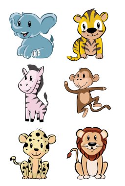 Sevimli hayvan Safari bebek Set