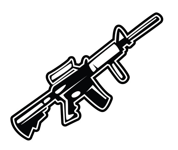 Black Weapon on white