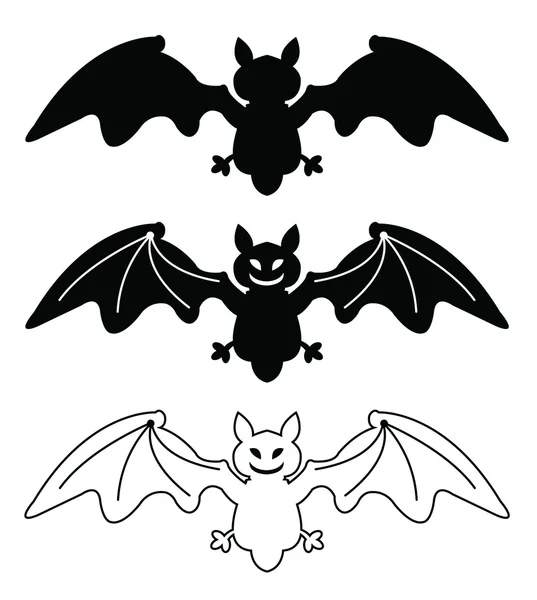 Bat Vector Ilustración — Archivo Imágenes Vectoriales