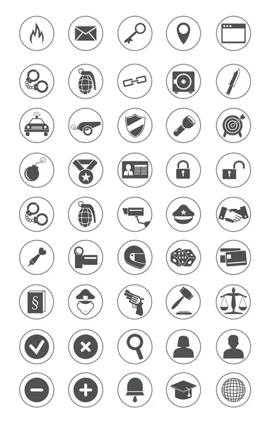 Conjunto de iconos de seguridad — Archivo Imágenes Vectoriales