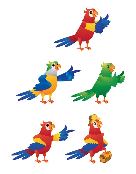 Papoušek vektor — Stockový vektor