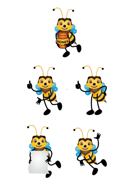 Bienen-Vektor — Stockvektor