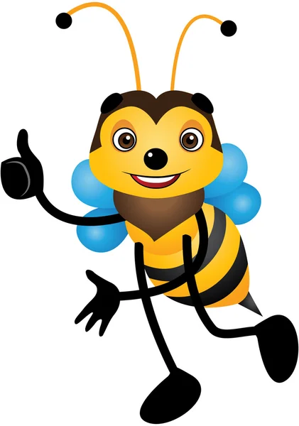 Vectorillustratie cartoon Bee — Stockvector