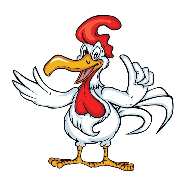 Gallo de dibujos animados — Vector de stock