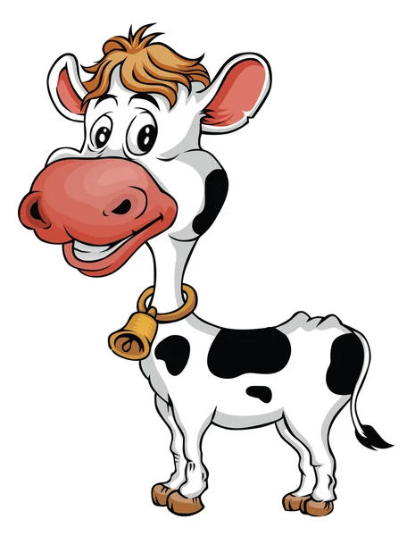 Caricatura de vaca — Vector de stock