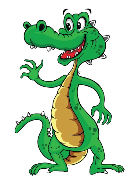 Crocodile Cartoon — Stock Vector