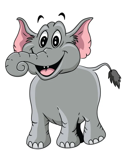 Elefant cartoon illustration — Stock vektor