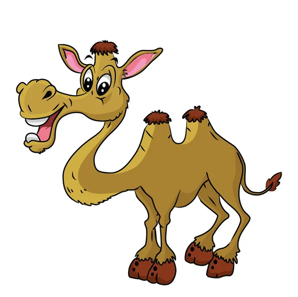 Ilustración de dibujos animados de camello — Archivo Imágenes Vectoriales