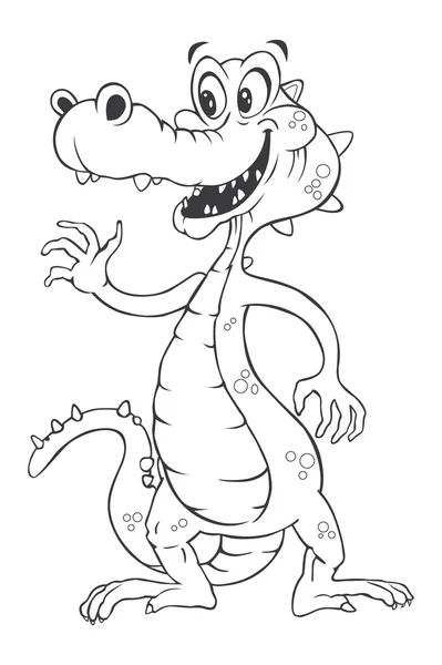 Crocodile Cartoon — Stock Vector