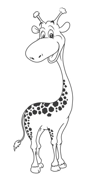 Girafe Cartoon Illustration — Stock vektor