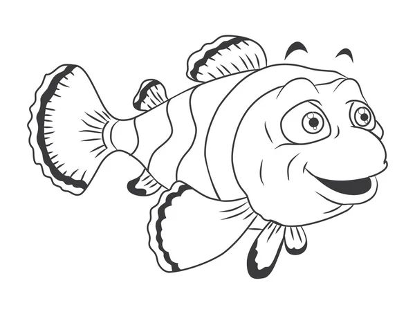 Poisson clown — Image vectorielle