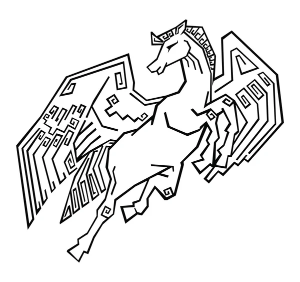 Horse Wings — Stock Vector