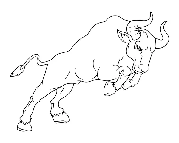 Vector  bull — Stock Vector