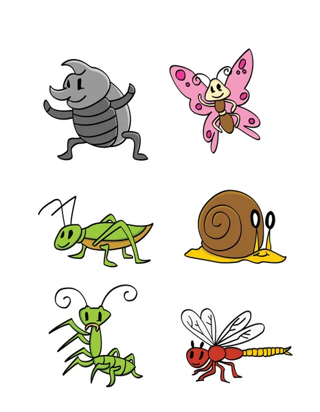 昆虫动物集合 — 图库矢量图片