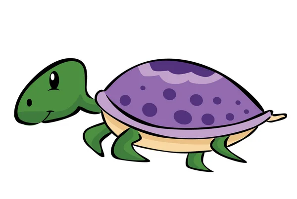 Karikatur einer Meeresschildkröte — Stockvektor