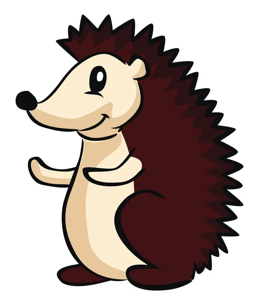 Hedgehog Cartoon — Stock Vector