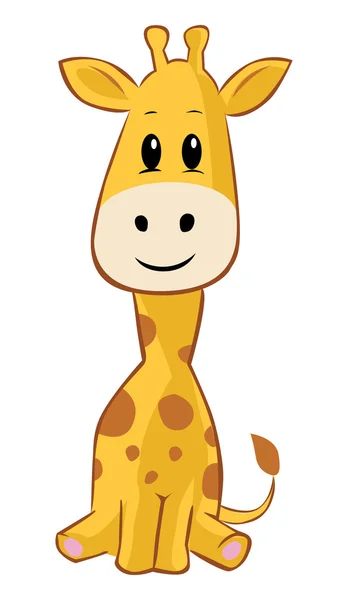 Girafe Cartoon — Stockvector