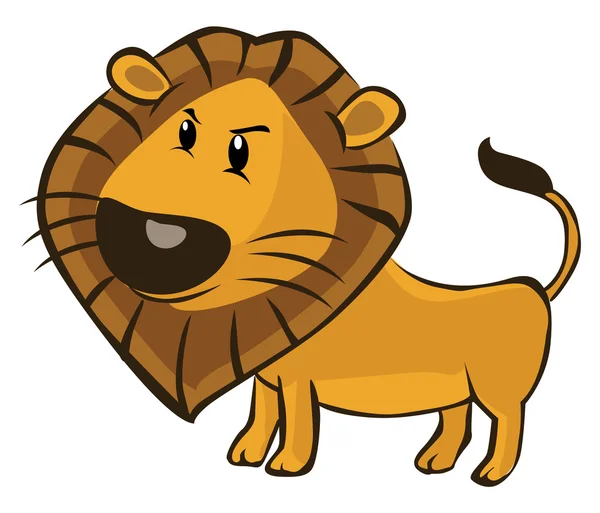 León de dibujos animados — Vector de stock