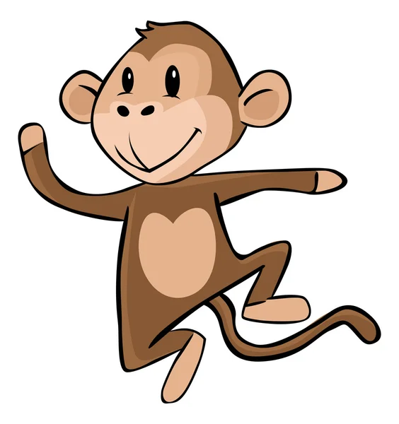 Monkey Cartoon — Stock Vector