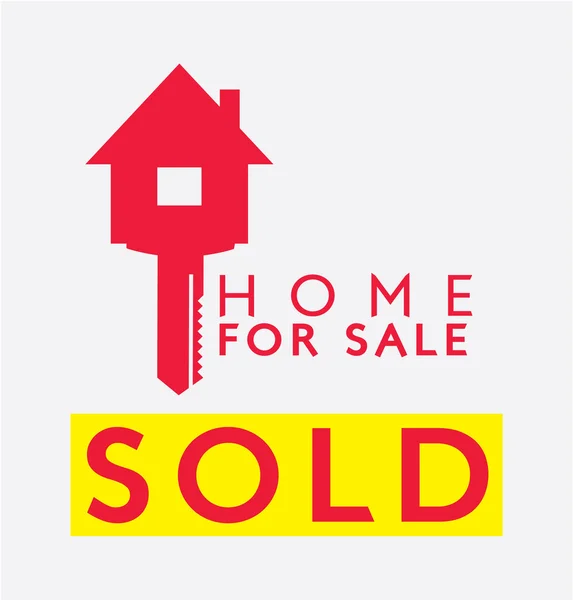 Label design for : Sold Home — Stock Vector