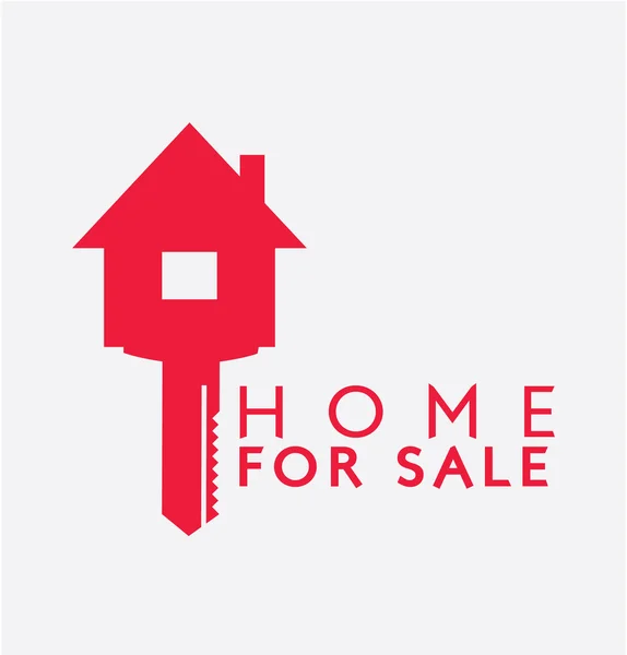 Label Design: Prodej domů — Stockový vektor