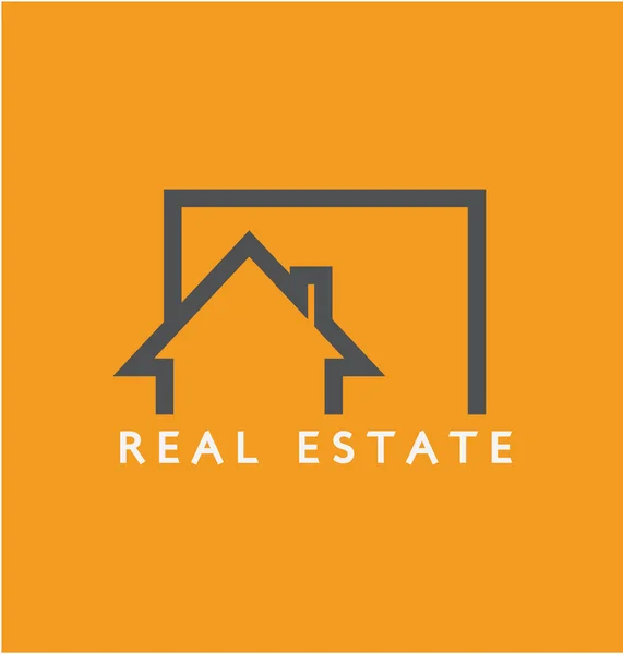 Orange Real estate — Stock Vector