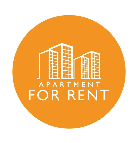 Label design for : Rent Apartment — Stock Vector