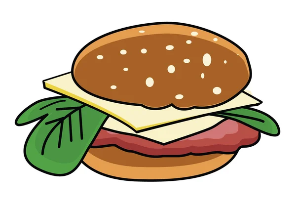 Hamburguesa — Vector de stock