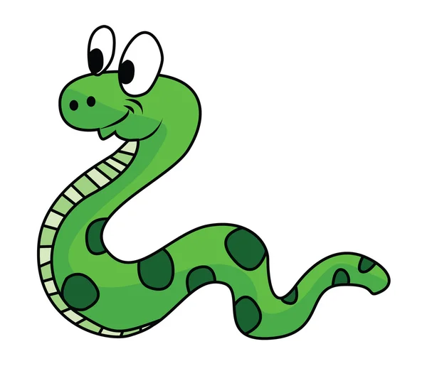 Yeşil yılan — Stok Vektör
