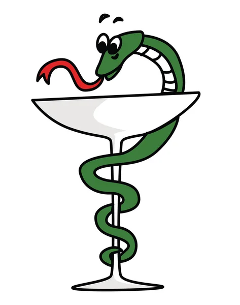 Medical Snake — Stock Vector