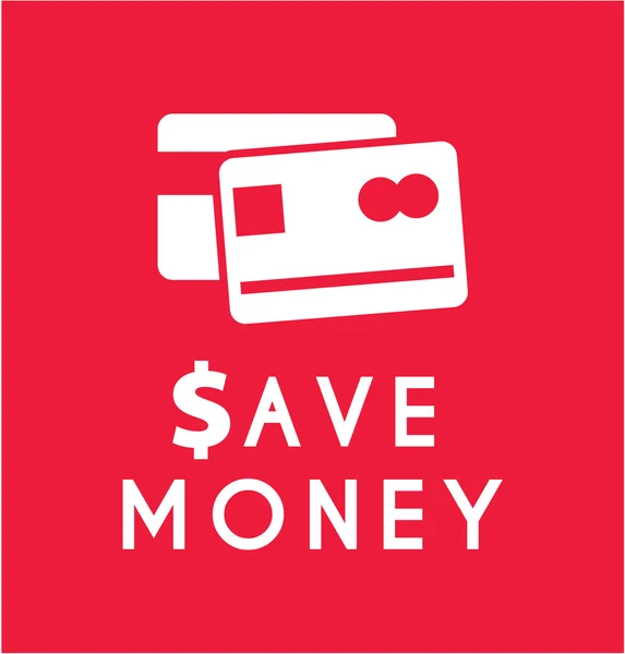 Save Money Label — Stock Vector