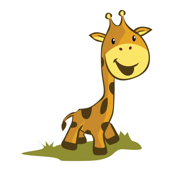 Giraffe Illustration Cartoon — Stockový vektor