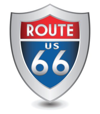 Route 66 bize kalkan vektör çizim