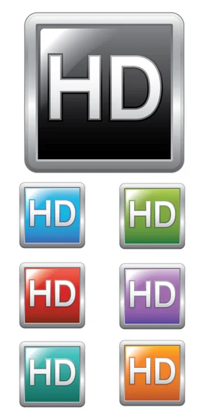 Etiqueta HD — Vector de stock