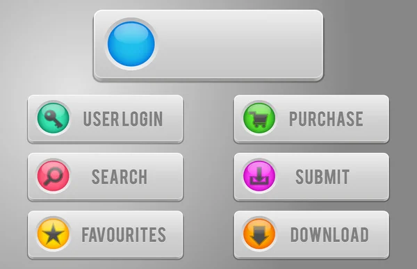 Botones Web — Archivo Imágenes Vectoriales