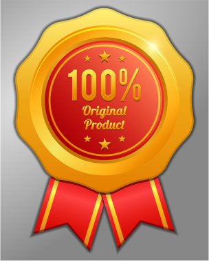 Orijinal ürün etiketi