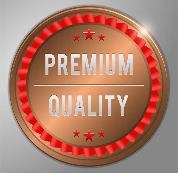 Emblema de qualidade premium Emblema de bronze —  Vetores de Stock