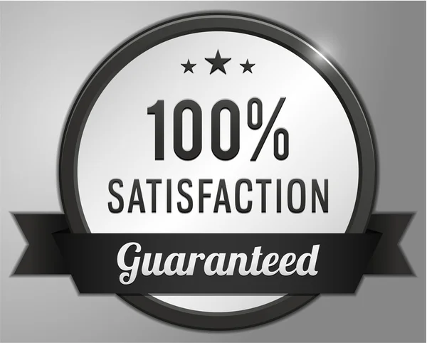 Guaranteed satisfaction Label — Stock Vector