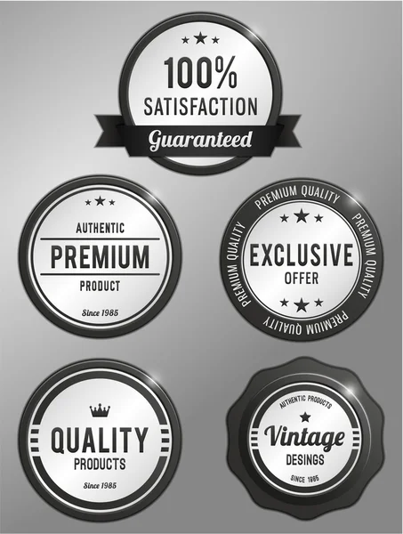 Premium kaliteli ürün etiketleri seti