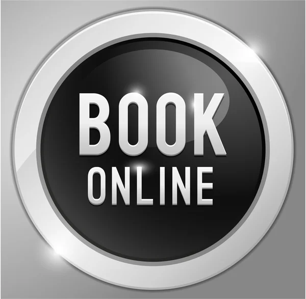 Book online button, sign — Stock Vector