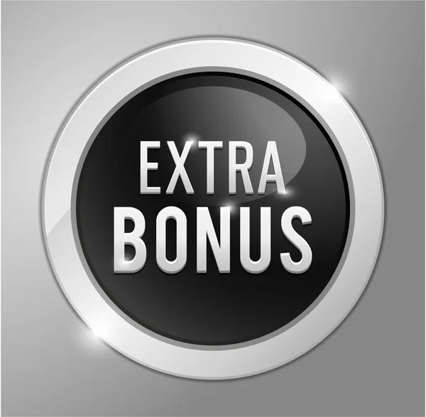 Extra bonus knappen, sign — Stock vektor