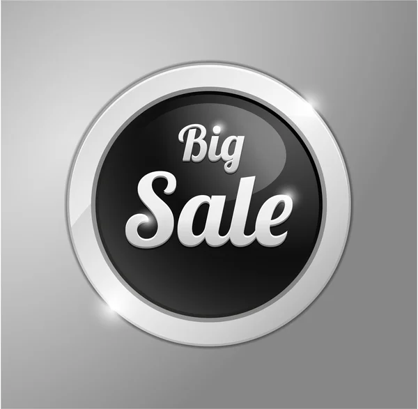 Big sale button, sign — Stock Vector