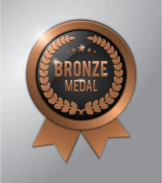 Бронзовая медаль — стоковый вектор