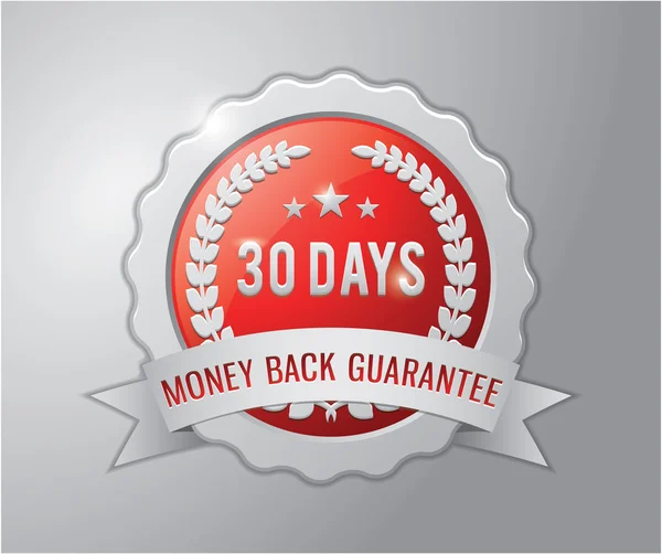 Garantía de devolución de dinero de 30 días — Vector de stock