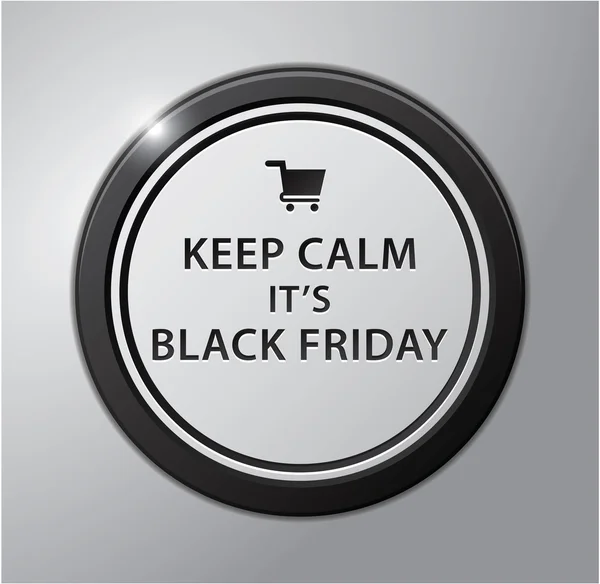 Black Friday sale badge: Keep calm it black friday — стоковый вектор