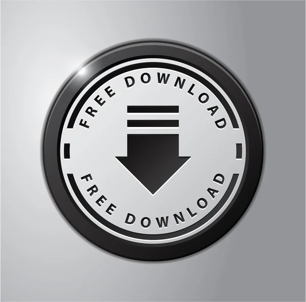 Free download button — Stock Vector