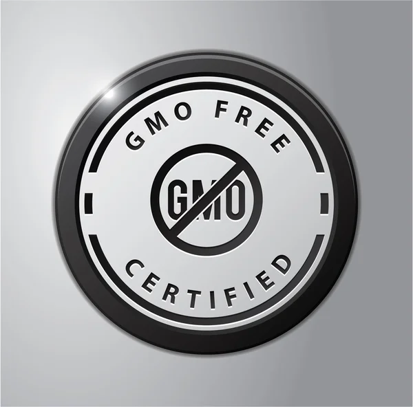 GMO free badge — Stock Vector