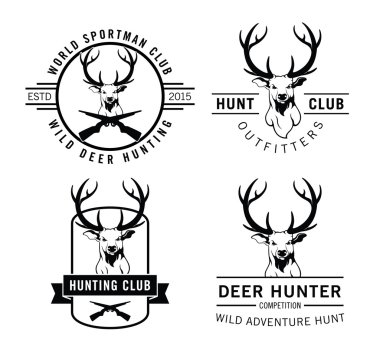 Geyik avcısı etiket rozeti