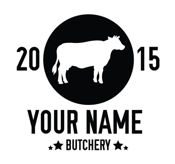 Butchery badge — Stock Vector