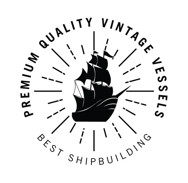 Distintivo de marinheiro vintage —  Vetores de Stock